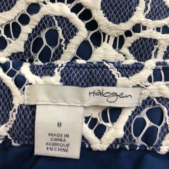 SOLD 💕 NORDSTROM Halogen Midi Lace Skirt - Picture 5 of 7